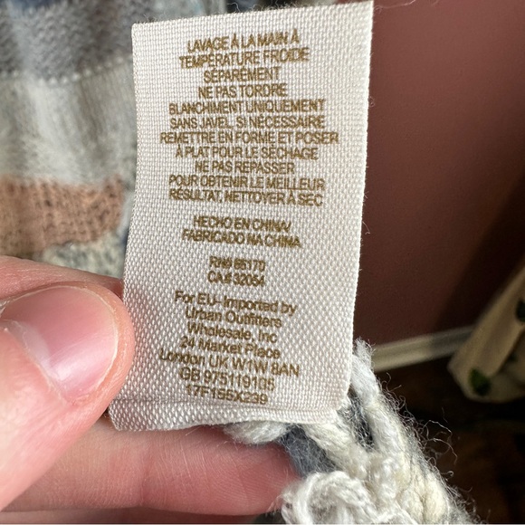 FREE PEOPLE Small Cardigan Sands of Time Sweater Cozy Long Mixed Knit Metallic - Picture 7 of 8